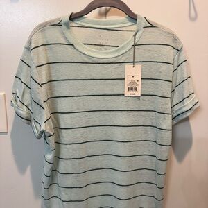 A New Day Mint and Black Striped Tee